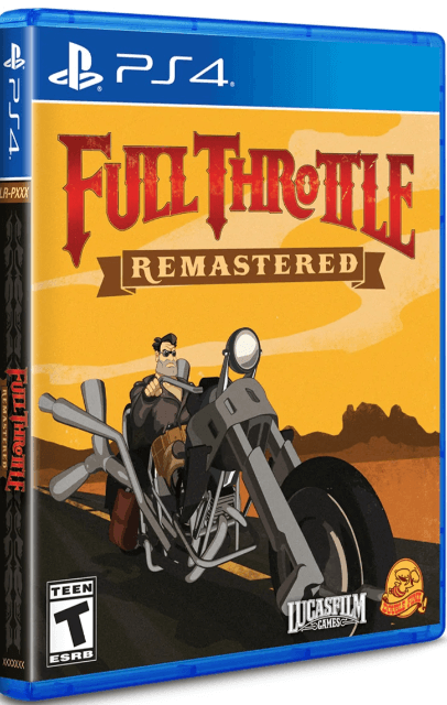 Full Throttle Remastered box art for Playstation 4